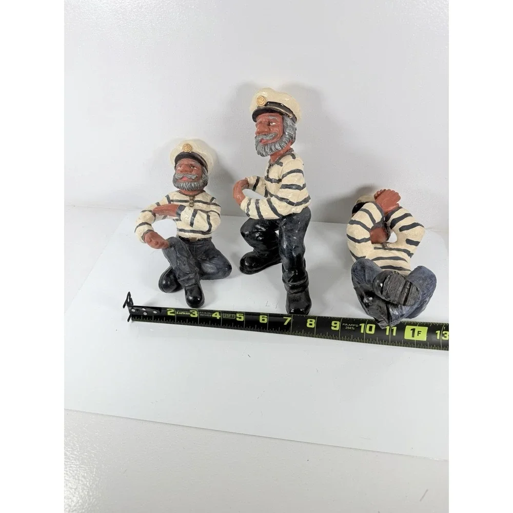 3 Captain Wine Bottle Holders Sailor Decor Nautical Barware